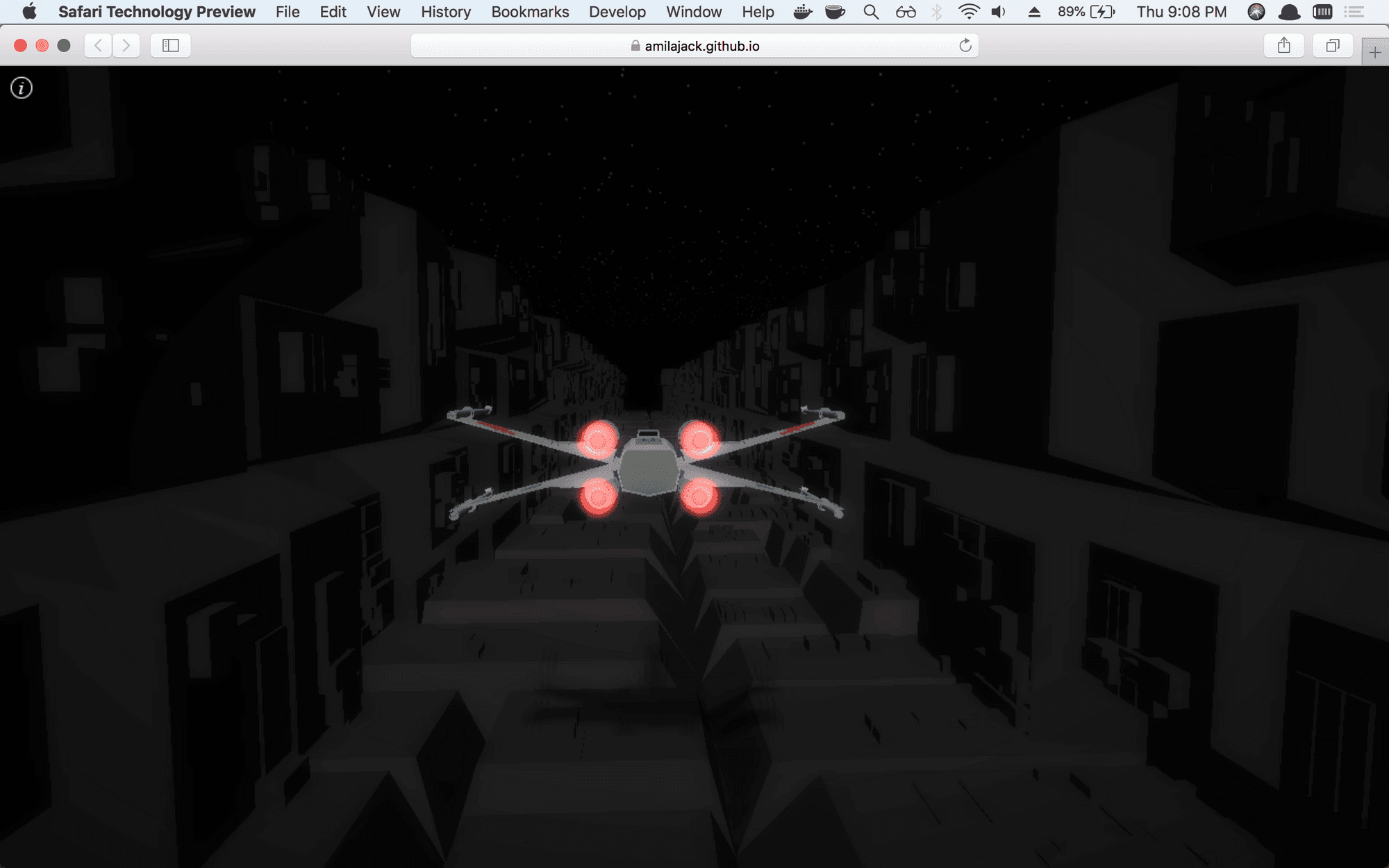 xwing - A Star Wars WebGL Game Built with Three.JS