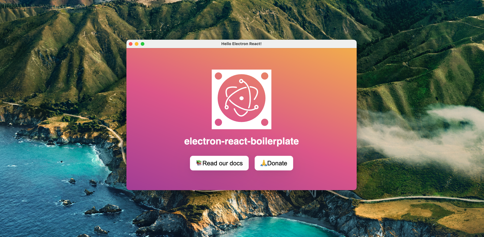 Electron React Boilerplate